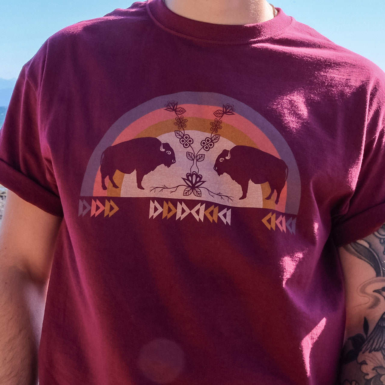 T-shirt - Buffaloes (MashkodeBiizhikina)