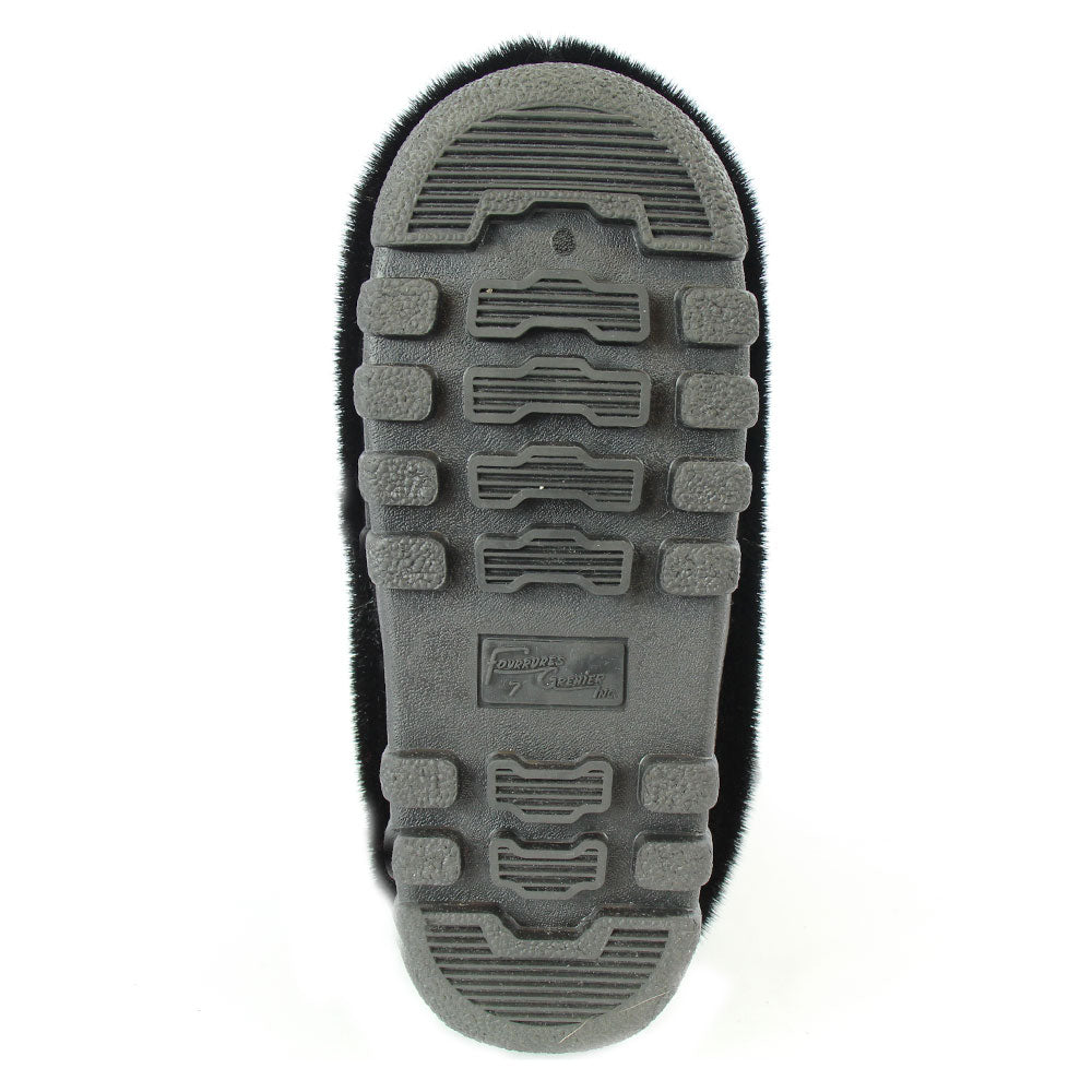 Bottes chaudes femme en loup-marin noir – Rebelle