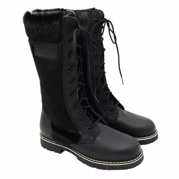 Bottes en loup-marin Inès – noires