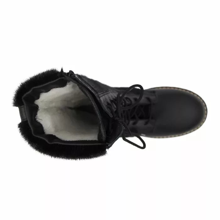 Bottes en loup-marin Inès – noires