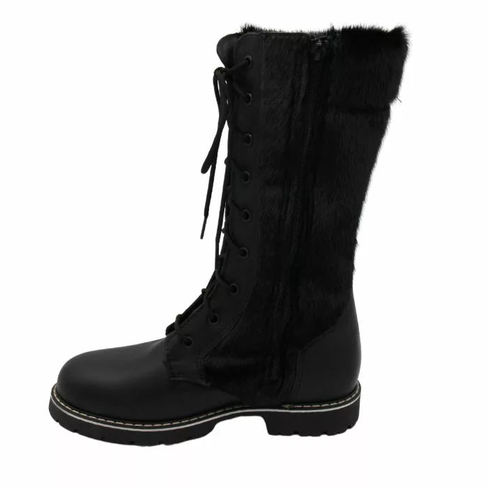 Bottes en loup-marin Inès – noires