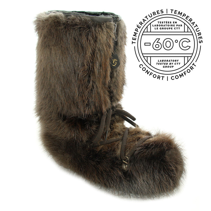 Natural beaver boot