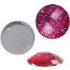 RESIN SEW-ON ROUND HOT PINK 18MM